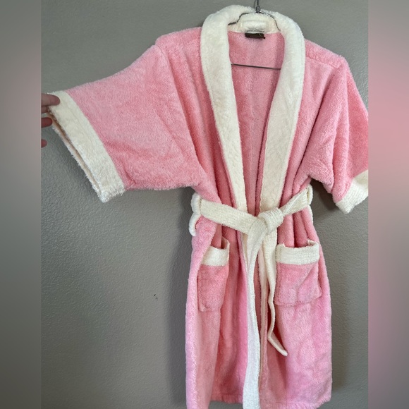 Vintage Bloomsfield Pink Plush Terry Cloth Robe Women’s Med/ Large - Picture 3 of 12